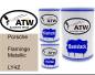 Preview: Porsche, Flamingo Metallic, LY4Z: 500ml Lackdose + 500ml Klarlack + 250ml Härter - Set, von ATW Autoteile West.